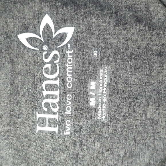 Hanes V Neck T-Shirt with Daisy Flag - Navy Heather (See Description on … - Picture 9 of 16